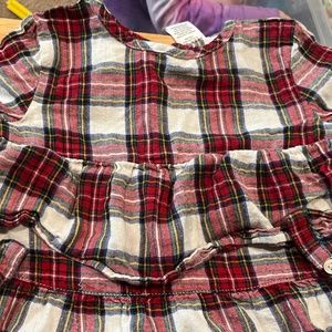 B21  Peyton and Parker Plaid Ruffle Tunic